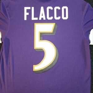 Woman's RAVENS Purple Sports Jersey Flacco